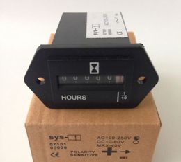 100PCS SYS-1 AC100-250V Electromechanical Hour Metre Counter