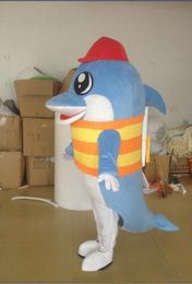 2019 High quality hot blue dolphin Mascot Costumes Unisex cartoon Apparel fish mascot costumes