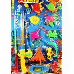 Free shipping large magnetic Fishing set Playing with sand Playing in the water Puzzle Beach toy