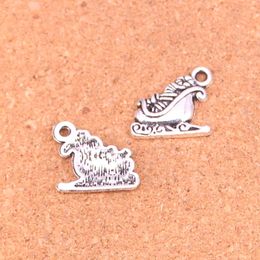 74pcs Charms Christmas boots Antique Silver Plated Pendants Making DIY Handmade Tibetan Silver Jewellery 18*17mm