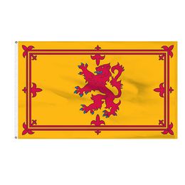 High Quality 150x90cm 3x5ft Scotland Lion Rampant Flag for Outdoor Indoor Festival Usage, free shipping, drop shipping