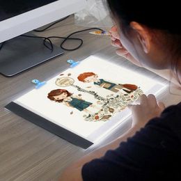 LED A5 Digital Tablets Light Box Graphic Tablet Writing Painting Dimmable Brightness Tracing Board Copy Pads Digital Drawing