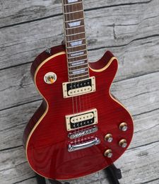 1959 Guns N Roses Slash Rosso Aka Corsa Racing Red Electric Guitar Flame Maple Top, China Duncan Pickups, Tuilp Tuners, Chrome Hardware