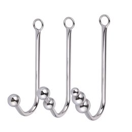 3 style anal beads anal hook crochet hook clover buttplug 1-3pcs anal beads toy sex toys for men balls gay sex toys sex sleeve Y201118