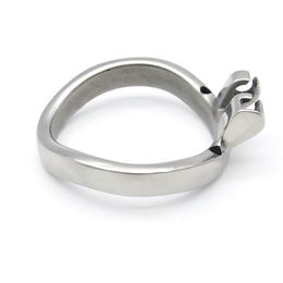 Built-in lock Arc-shaped Clasp ring Stainless Steel Sex toy Male Chastity Cage Ring Penis Lock Cock Cage Accessories