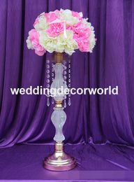 Tall Crystal Acrylic Flower Stand Flower Vase Table Centerpiece Wedding Decoration decor519