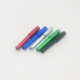Colorful Mini Tooth Gear Aluminum Alloy Mini Spring Expansion Hitter Cigarette Smoking Filter Tube Portable Holder Mouthpiece Tips DHL Free