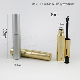 500pcs x Empty 8ml UV Gold Silver Mascara Tube Eyelash Vial Liquid Bottle Container 8cc y Eyeliner Tube