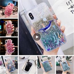 Dynamic Liquid Case Quicksand Back Cover for iPhone XR XS Max X 8 7 Plus Samsung S10 S9 Huawei P30 Pro Lite