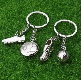 Creative metal football shoes key chain pendant souvenir gift