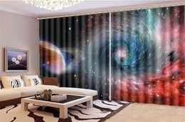 Curtain For Kitchen Promotion Fantasy Space PlanetCustom Living Room Bedroom Beautifully Decorated Curtains