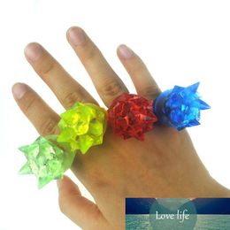 Flicker finger ring colorful cheap light up toy fashion led rings for kids birthday party supplies luminous ring