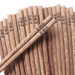 New arrival Creative Personalised Wedding Favours and gifts, Customised Engraving Wenge wood Chopsticks Free custom logo LX0804