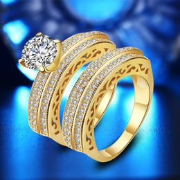 Wholesale-wedding rings sets luxury designer Jewellery women rings engagement rings with crystal zircon silver mens ring model no. NE1066