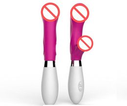 Dual Vibration G-Spot Vibrator 10 Frequency Clitoris Stimulator Silicone Vibrators Intimate AV Magic Wand Massager Sex Toys for Women