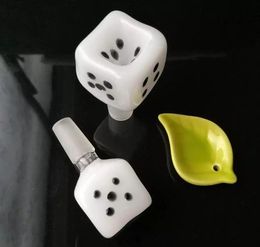 White dice bubble glass bongs accessories   , Colourful Pipe Smoking Curved Glass Pipes Oil Burner Pipes Water Pipes Dab Rig Glass Bongs Pipe