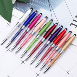 Solid Colour Crystal Metal Sign Ballpoint Pens Office School Business Hotel Supplies For Wedding Birthday