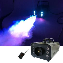 Sharelife 900W RGB Colourful LED Fog Smoke Machine Remote & Line Controller for Stage Light Home Party Show Wedding Effect