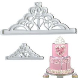 Crown Set Plastic Fondant Cutter Cake Mould Biscuit Cookie Cupcake Decorating Tools Sugarcraft Cake Topper Bakeware