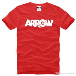 green arrow letter printed t shirts men summer style short sleeve oneck cotton mens tshirt fashion tee shirt homme plus size