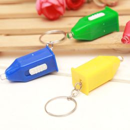 factory Led small flashlight blue light banknote detection lamp key chain pagoda detection lamp stall hot wholesale