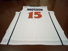 Custom Men Youth women Vintage #15 Malcolm Brogdon Virginia basketball Jersey Size S-4XL or custom any name or number jersey