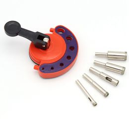 Freeshipping New 4-12Mm Suction Cup Glass Ceramic Tile Hole Drill Fixer Hole Drill Punch Tile Locator Punch Tool
