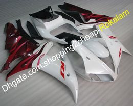 ABS Motorcycle For Yamaha YZF 1000 R1 2002 2003 YZFR1 02 03 YZF1000R1 YZF-R1 Red White Motorcycle Fairing Kit (Injection molding)