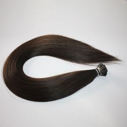 100 human hair 0 5gr strand i tip hair extensions natural Colour prebonded extension 100g straight wave