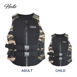 high quality neoprene safe floating life jacket vest with PVC EPE foam for adult water sports Customised logo available