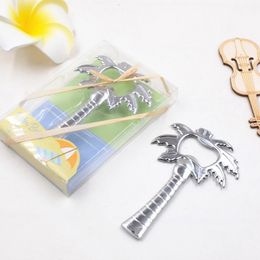Beach Party Coconut Tree Bottle Opener Wedding Favor and Gift for Guests Event Party Supplies WB133