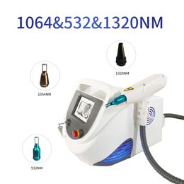 Factory sale Portable nd yag laser machine with 1064nm+532nm+755nm Tattoo and pigmentation removal price with wholesale