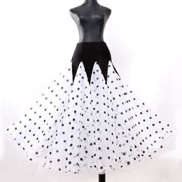 Customise Polka dot ballroom skirt ballroom dance skirts for women spanish skirt waltz dress dress dancing clothes3012