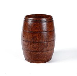 10*6cm Wood Cup Primitive Handmade Natural Wooden Cup Mug Breakfast Beer Milk Drinkware SN2233