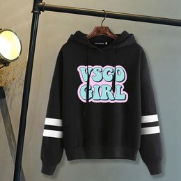 mujeres de la muchacha de la manga larga con capucha Sudaderas con Sudaderas de mujer