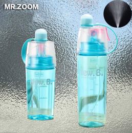 Spray Sports Water Bottle Kettle BPA Free Leak Proof Hiking Portable Bottles Bicycle Cycling 400ML/600ML Drinking Bottles Shaker DLH112