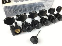 Rare High Quality Lock Black Tuning Pegs Guitar Locking Tuners Electric Guitar Machine Heads Tuners JN-07SP ( With packaging )