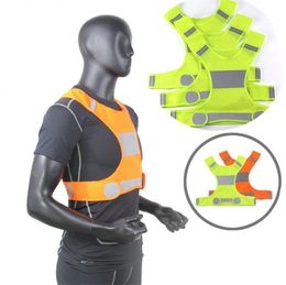 Visibility Reflective Vest Outdoor Safety Vests Cycling Vest Working Night Running Sports Clothes Party Favor BAB69