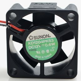 SUNON KD1204PKS3 2 line heat sink fan 12V 0.6W 4020 4cm suspended magnetic floating mute cooling fan