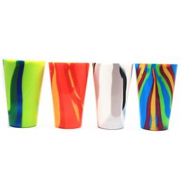 4 Colours 450ml Camouflage Silicone Red Wine Glass Cups Beer Glass Collapsible Silicone Beer Cup Drinkware Coffee Mug CCA11725-A 20pcs