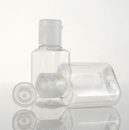 White cap clear 20ml plastic bottle flip butterfly lid bottle liquid bottle,20cc cosmetic lotion PET bottles container with cap