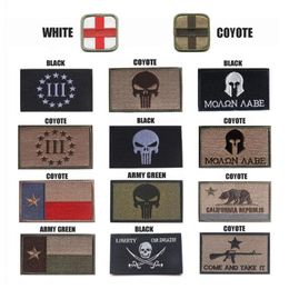 Embroidery Patch Punishing Person Shantou Texas Flag Hook Ring Tactical Patch Military Uniform Morale Madik Wind Cloth Standard