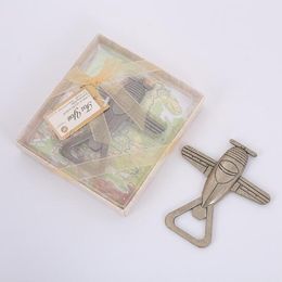 100pcs/Lot Creative new aircraft bottle opener alloy aircraft beer