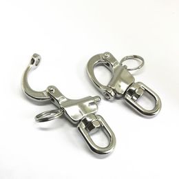 Freeshipping 10pcs 70mm Bail Rigging Sailboat Swivel Snap Shackles 316 Stainless Steel Swivel Shackles