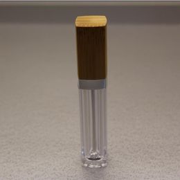 6ml high-grade bamboo mascara tube lip gloss bottle eyelash natural cosmetic packaging Refillable Lipstick Balm Bottles