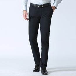 2019 New Silk Casual Pantaloni formali Uomo Vendita calda Primavera Estate Classic Business Pantaloni Slim Tuxedo Pantaloni da uomo