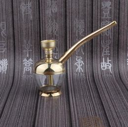 2019 Copper-like Gold-plated Filtration Pipe with Water Smoke Fittings