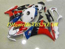 Custom Injection Mould Fairing kit for Honda CBR1000RR 12 CBR 1000RR 2012 CBR1000 ABS Red white blue Fairings set+Gifts HM64