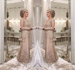 Custom Made Mother Of The Bride Dresses A Line Sheer Long Sleeves Formal Godmother Evening Wedding Party Guests Gown Plus Size Q140 0509 0510