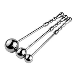 Metal Hand-held Round Ball Anal Plug Anus Expansion SM Bondage Flirting Spanking Paddle Short Whip Toy G Point Massage Stimulation Dilator